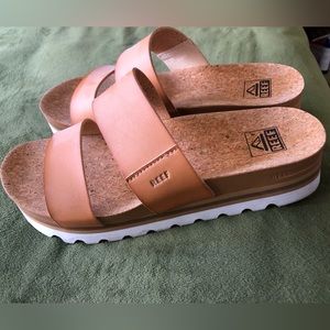Reef leather sandals.